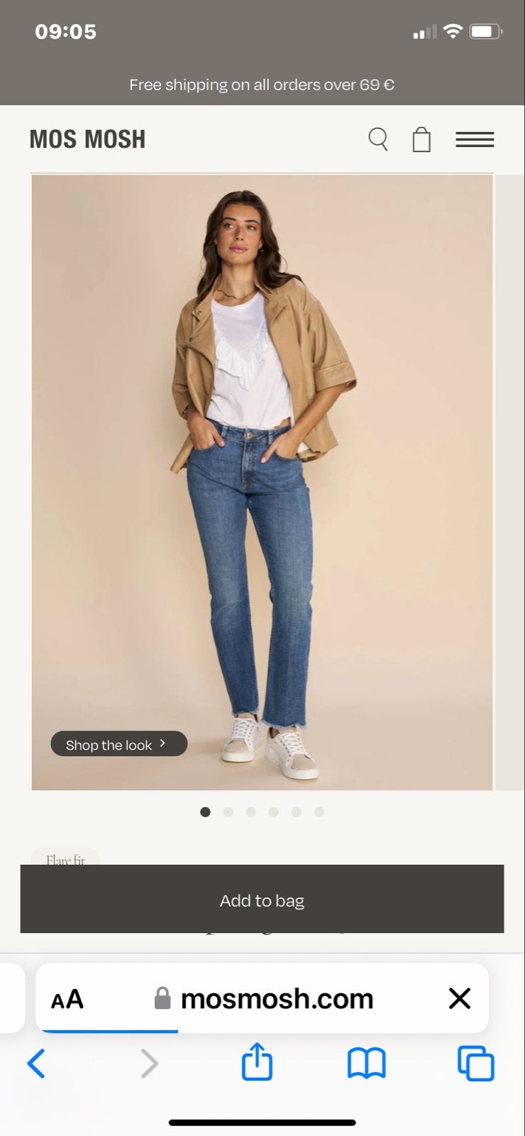 Mos Mosh jeans - Zo goed als nieuw, Ophalen of Verzenden, Zo goed als nieuw, Blauw, Overige jeansmaten