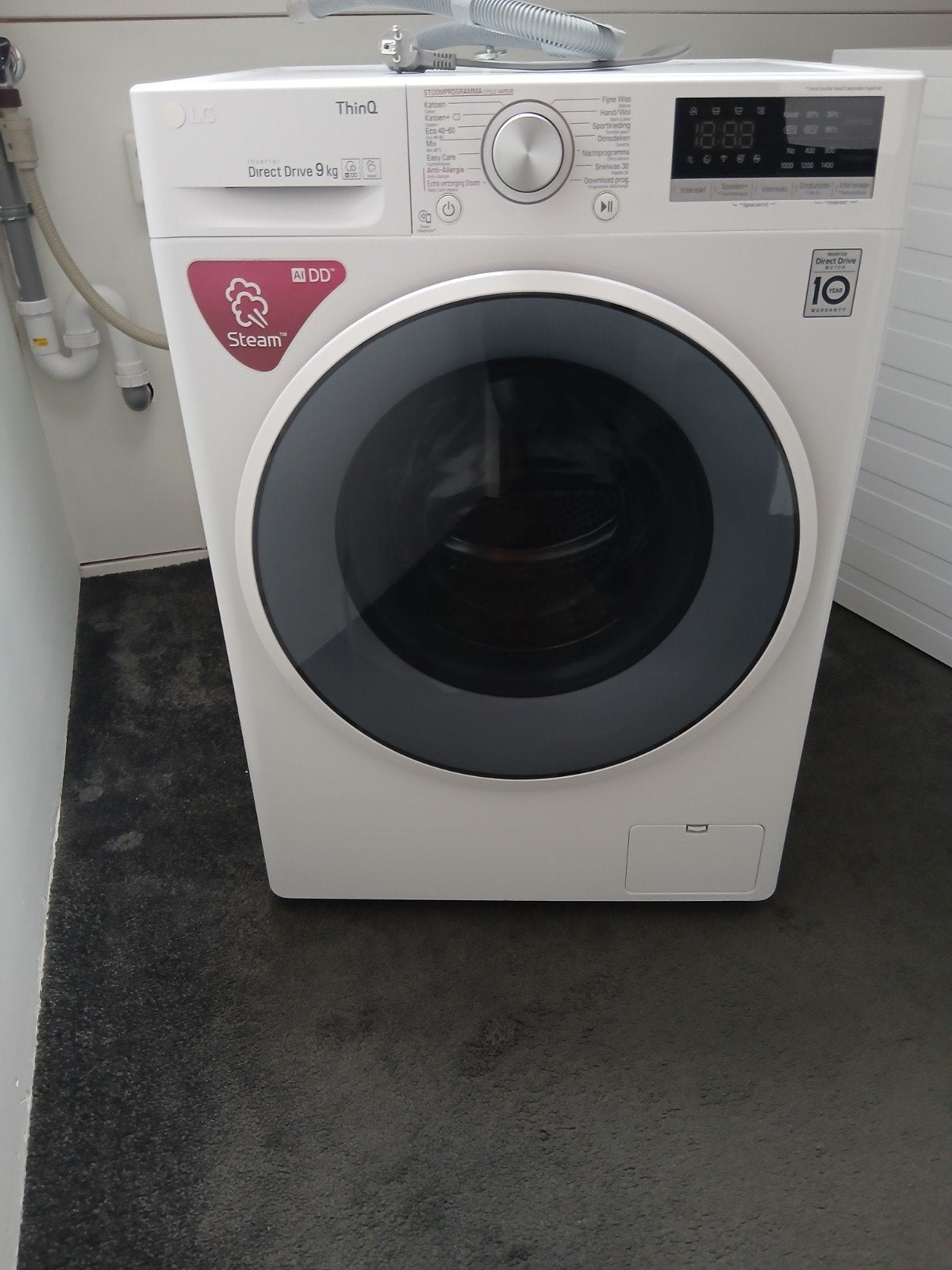 Lg 9kg wasmachine - defect, Witgoed en Apparatuur, Wasmachines, 8 tot 10 kg, Ophalen, Niet werkend, Voorlader