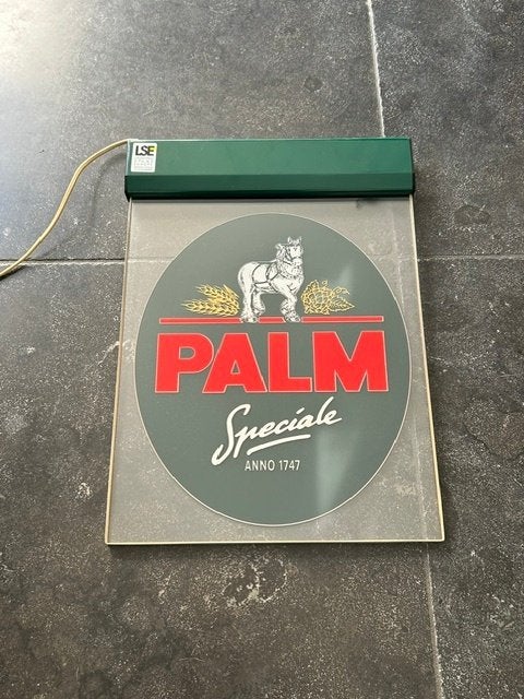 Palm bier reclame lamp, Verzamelen, Ophalen of Verzenden, Zo goed als nieuw, Lichtbak of (neon) lamp