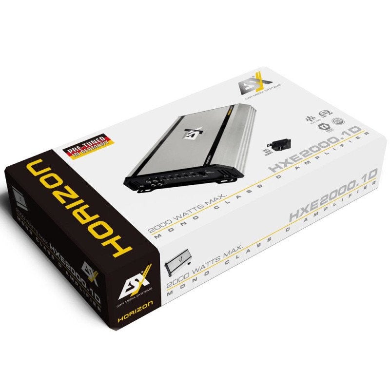 ESX Horizon HXE2000.1Dv2 1000W RMS Monoblok versterker, Audio-design, Nieuw, Am Breilingsweg 3, 76709 Kronau, Duitsland, Ophalen of Verzenden