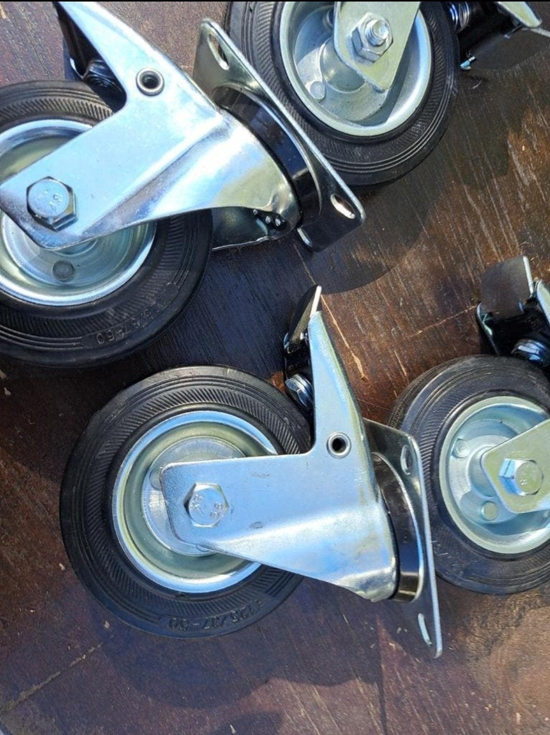 Set van 4 zwenkwielen 125mm - 120kg draagvermogen, Ophalen of Verzenden, Nieuw