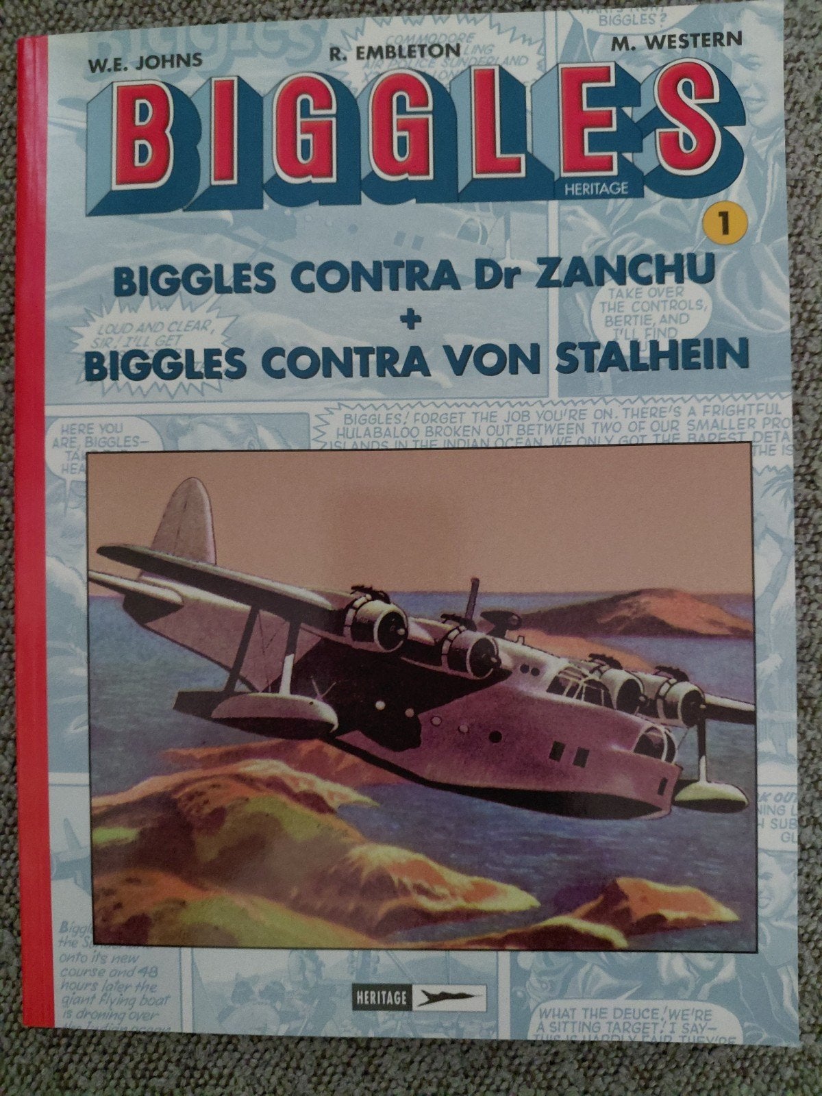 Biggles 1 tm 4 - Heritage sc., Meerdere stripboeken, Ophalen of Verzenden, Zo goed als nieuw