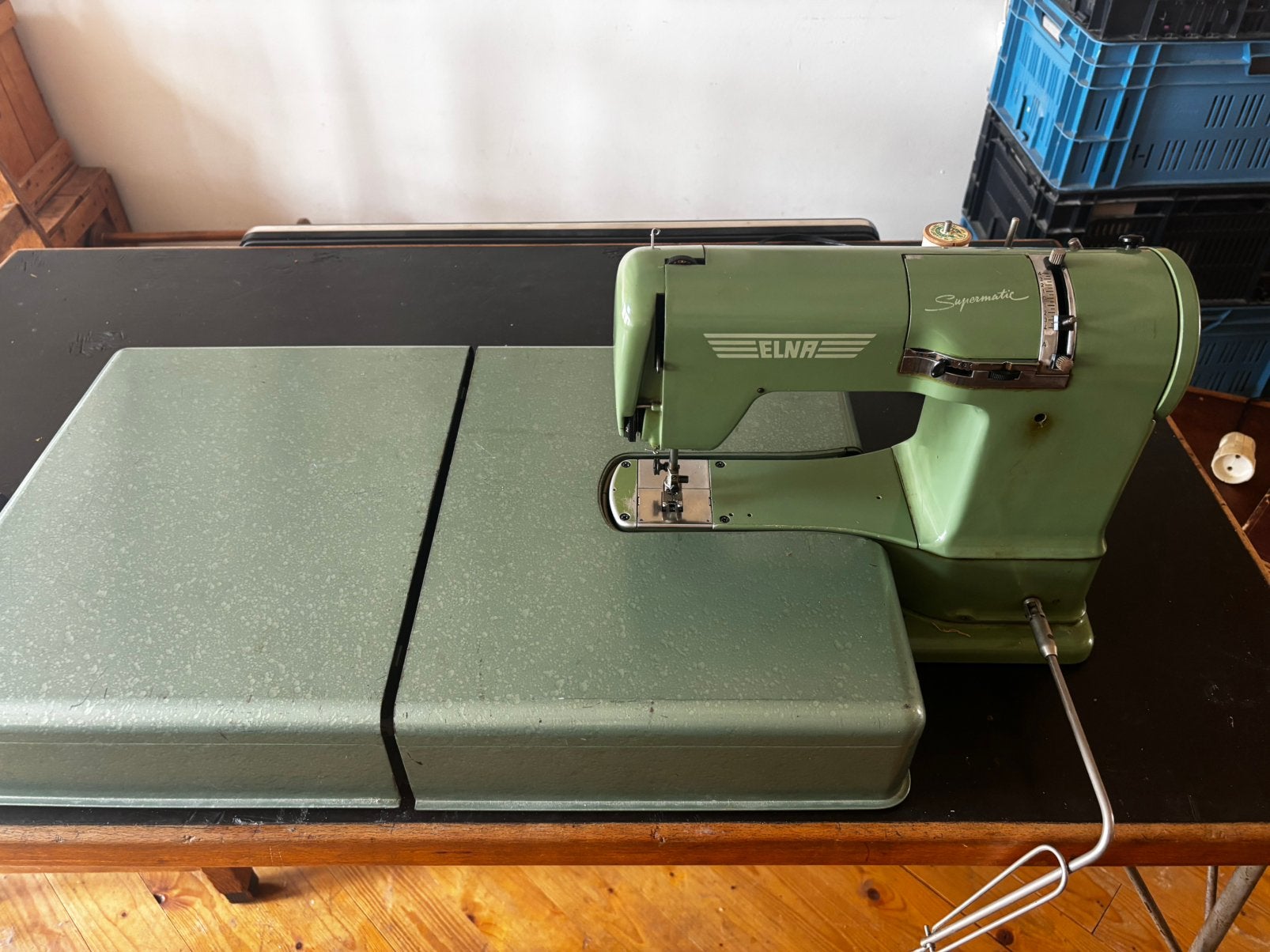 Vintage Naaimachine Elna Supermatic, Hobby en Vrije tijd, Ophalen, Gebruikt, Naaimachine, Overige merken