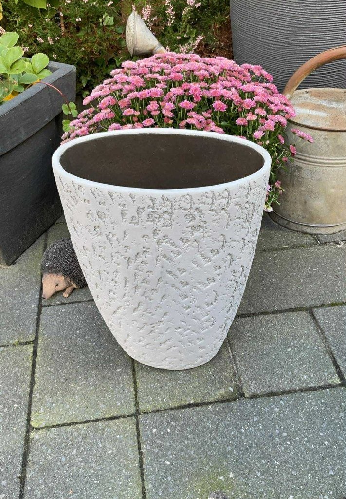 Grote Ovalen bloempot / vaas, Tuin en Terras, Ophalen, Rond, Binnen, Zo goed als nieuw