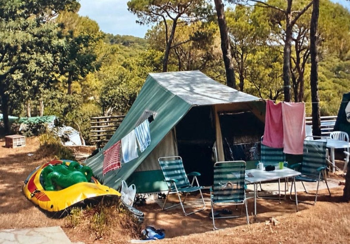 Baco piramide tent type 4200 /4 tot 6 personen, Ophalen, Gebruikt, Tot en met 6
