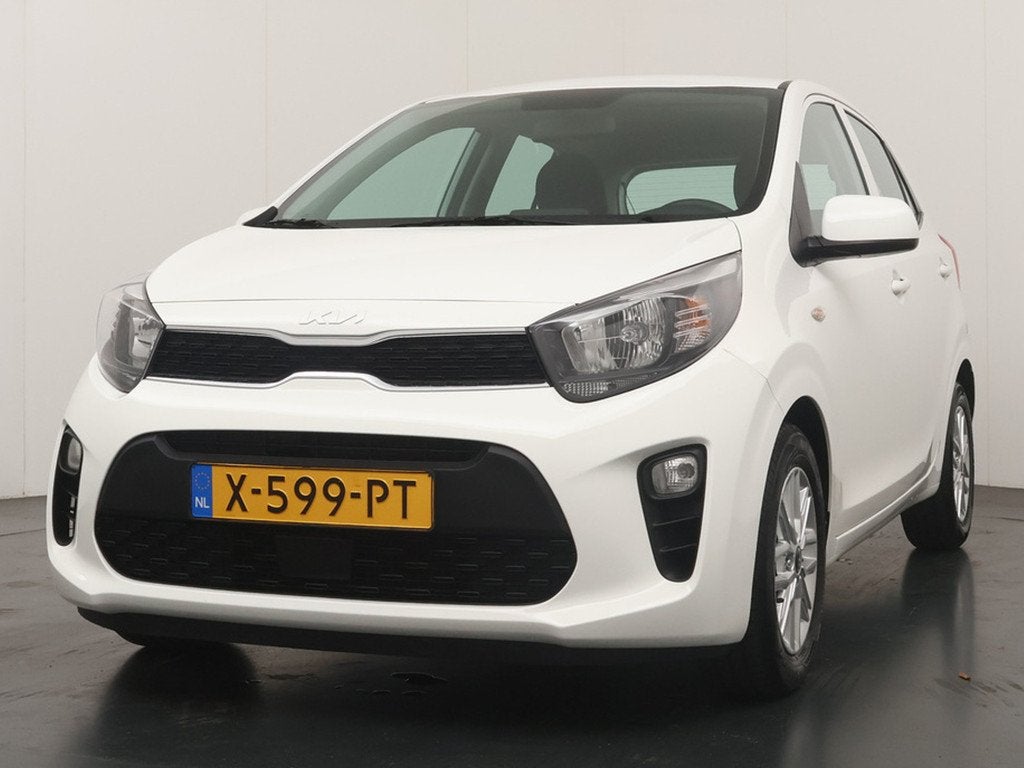 Kia Picanto 1.0 DPi DynamicLine - Airco - Cruise Control - A, Auto's, Kia, Stof, Gebruikt, 4 stoelen, Wit