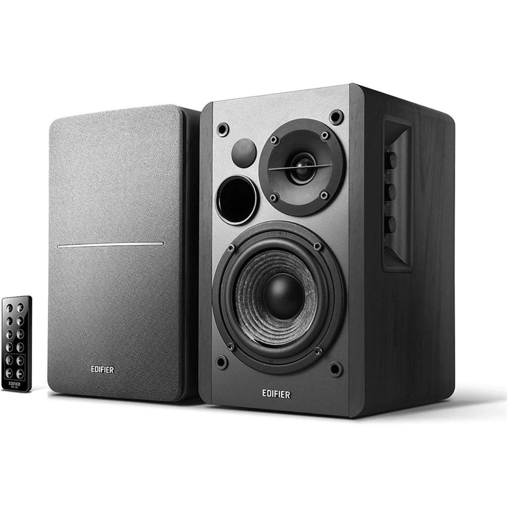 Edifier R1280DB Actieve Boekenplank Speakers, Bluetooth., Zo goed als nieuw, Minder dan 60 watt, Front, Rear of Stereo speakers