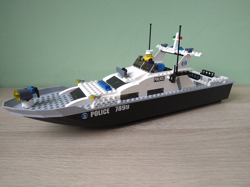 Lego 7899 Grote Politieboot, Lego, Ophalen of Verzenden, Complete set, City