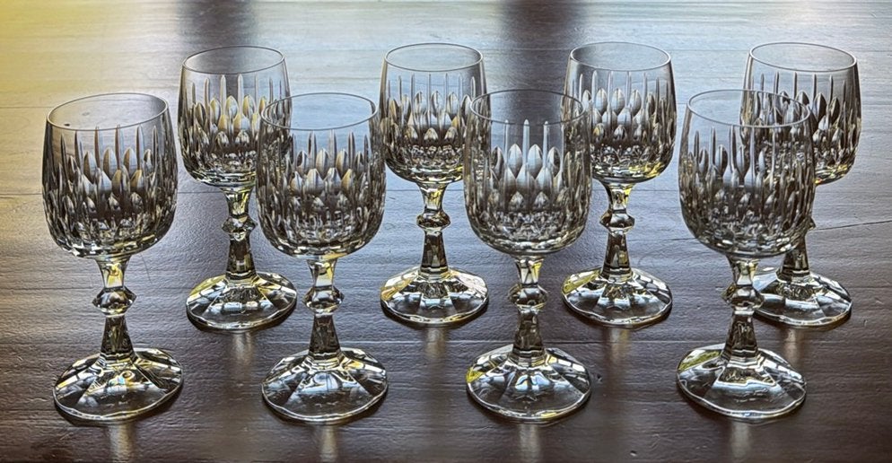 8 Schott Zwiesel Flamenco wijnglazen, Ophalen of Verzenden, Zo goed als nieuw, Overige typen
