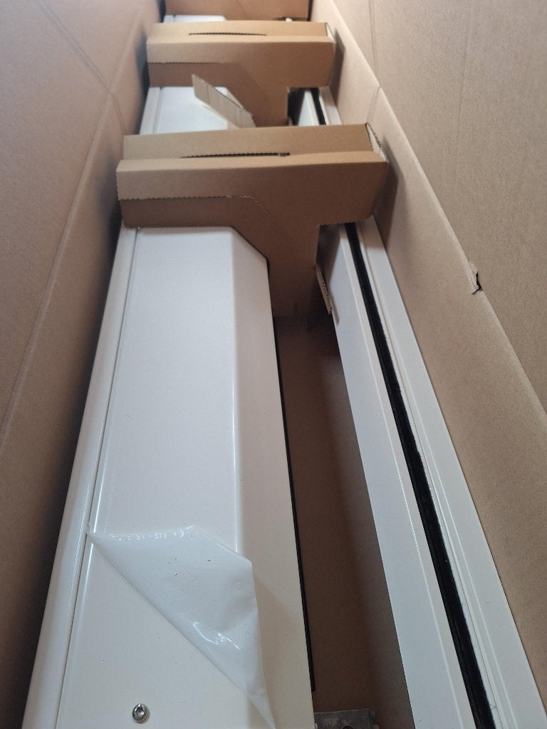 Rolluik nieuw elektrisch bediend 178,5br 133h, Ophalen, 100 tot 150 cm, Nieuw, Elektrische bediening