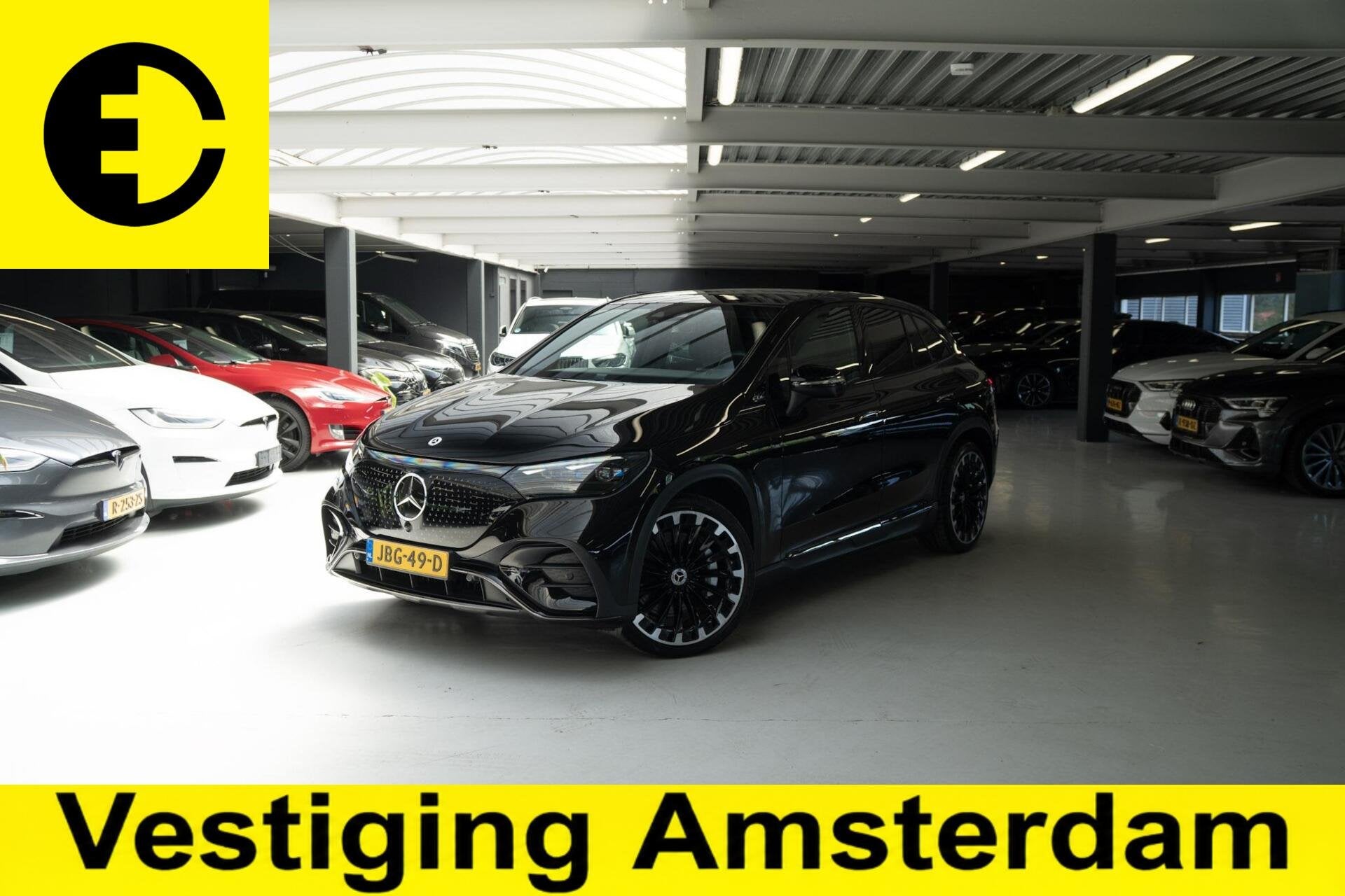 Mercedes EQE SUV 350+ AMG Line 91 kWh | SOH 100% | Trekhaak, Automaat, Achterwielaandrijving, Gebruikt, Zwart
