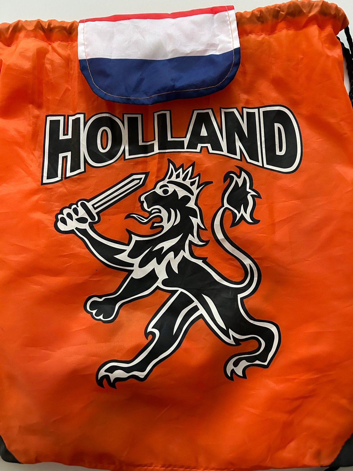 Oranje Rugzak met Nederlandse Leeuw - WK Voetbal, Ophalen of Verzenden, Zo goed als nieuw, Overige binnenlandse clubs, Overige typen