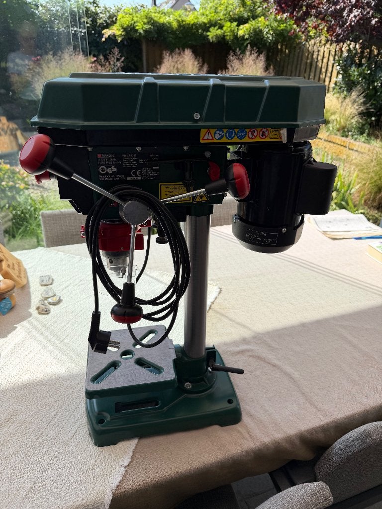 Parkside tafelboormachine, Ophalen, Gebruikt, 400 tot 600 watt, Kolomboormachine