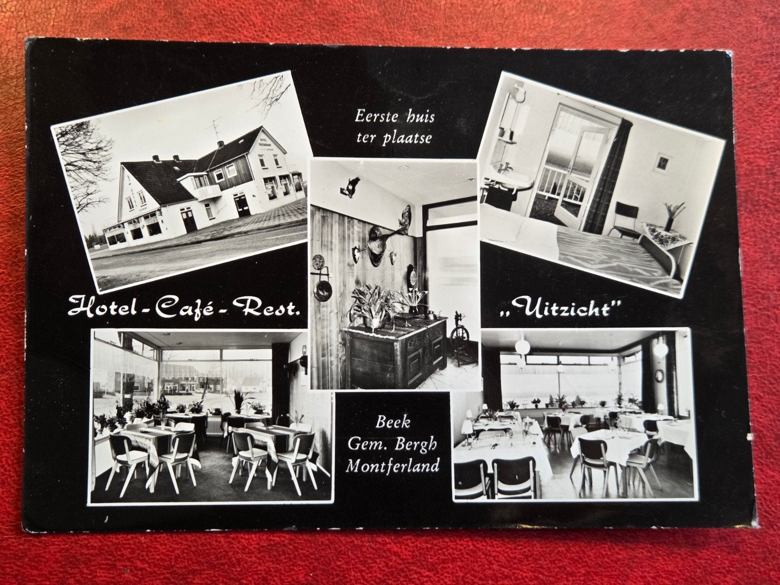 Beek bij Didam Hotel-cafe-restaurant Uitzicht Reclamekaart, Ophalen of Verzenden, 1960 tot 1980, Gelderland