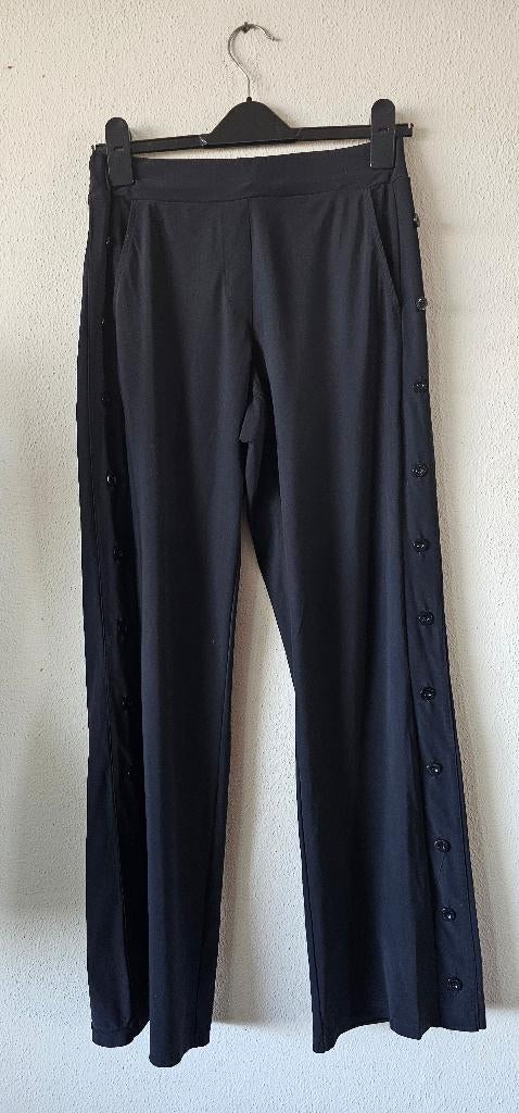 travelstof wijde broek van studio anneloes maat xs (28325), Zwart, Ophalen of Verzenden, Zo goed als nieuw, Maat 34 (XS) of kleiner