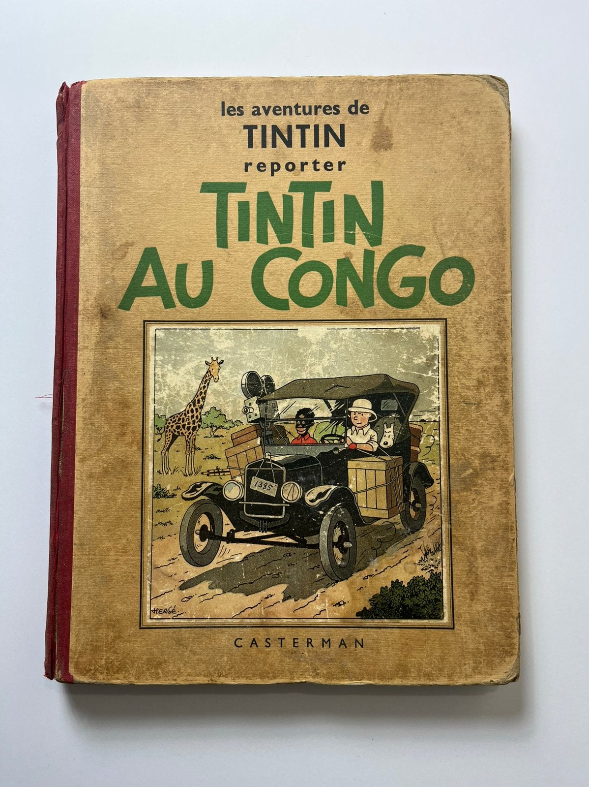 TinTin Au Congo - Kuifje - Hergé 1937, Boeken, Eén stripboek, Ophalen, Gelezen