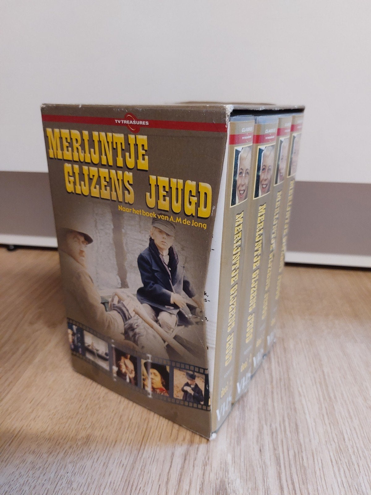 Merijntje gijzens jeugd VHS box videobanden, Alle leeftijden, Ophalen of Verzenden, Zo goed als nieuw