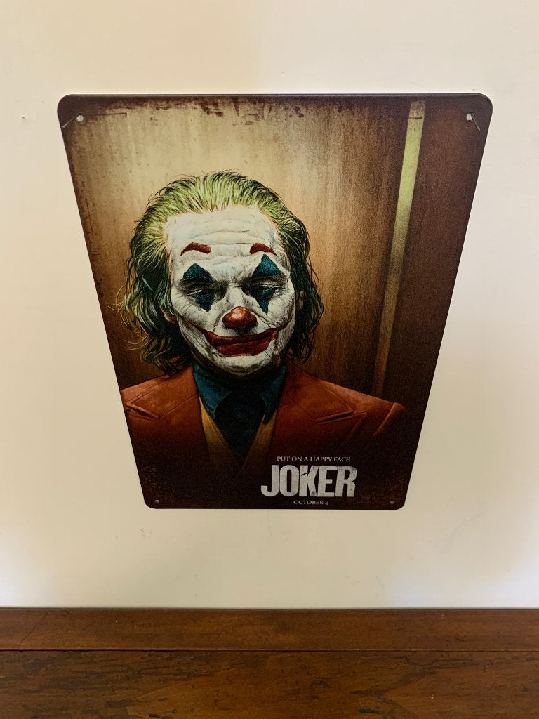 Joker DC Comics Metalen Bord 20x30cm Vintage Schurk, Ophalen of Verzenden, Nieuw, Reclamebord