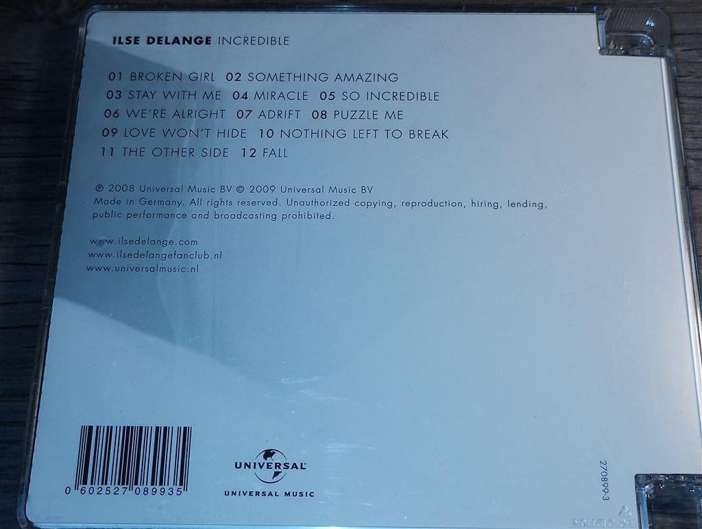 Ilse Delange - Incredible, Ophalen of Verzenden, Zo goed als nieuw