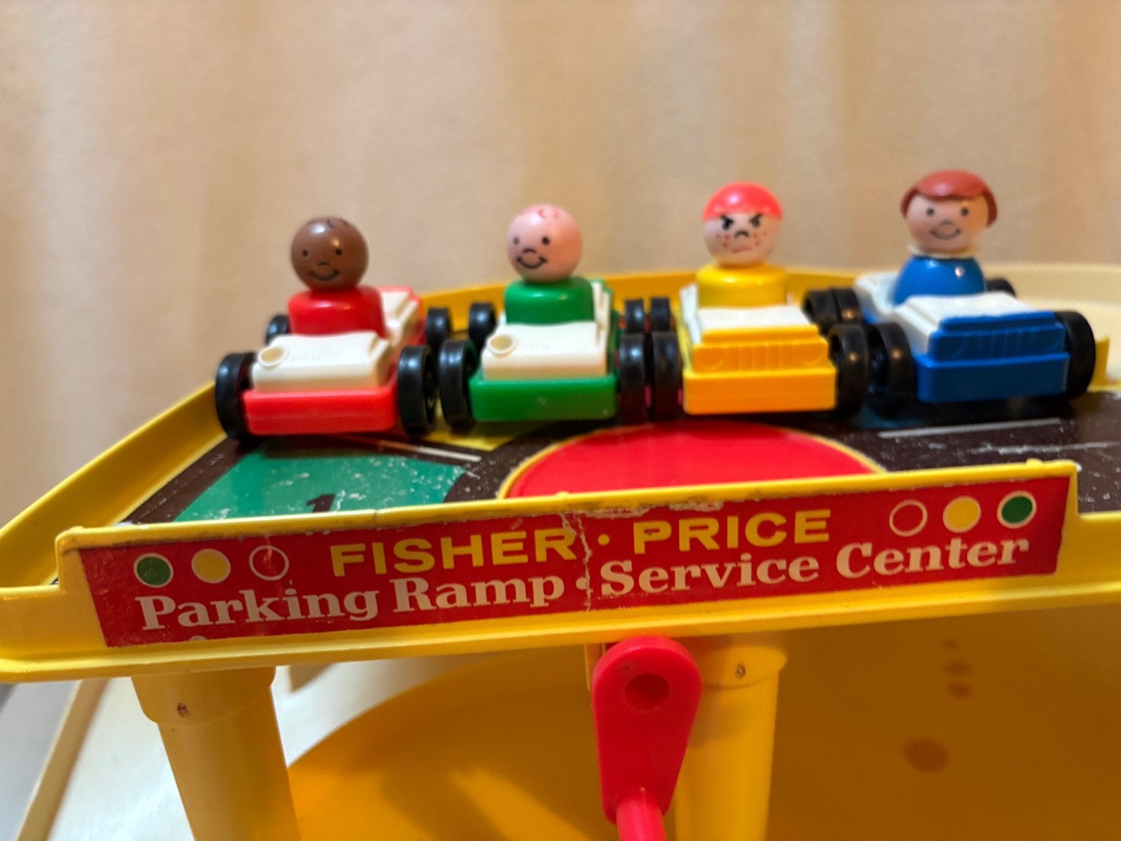 Vintage Fisher-Price Parking Garage Speelset met Auto's, Kinderen en Baby's, Ophalen, Gebruikt, Speelset