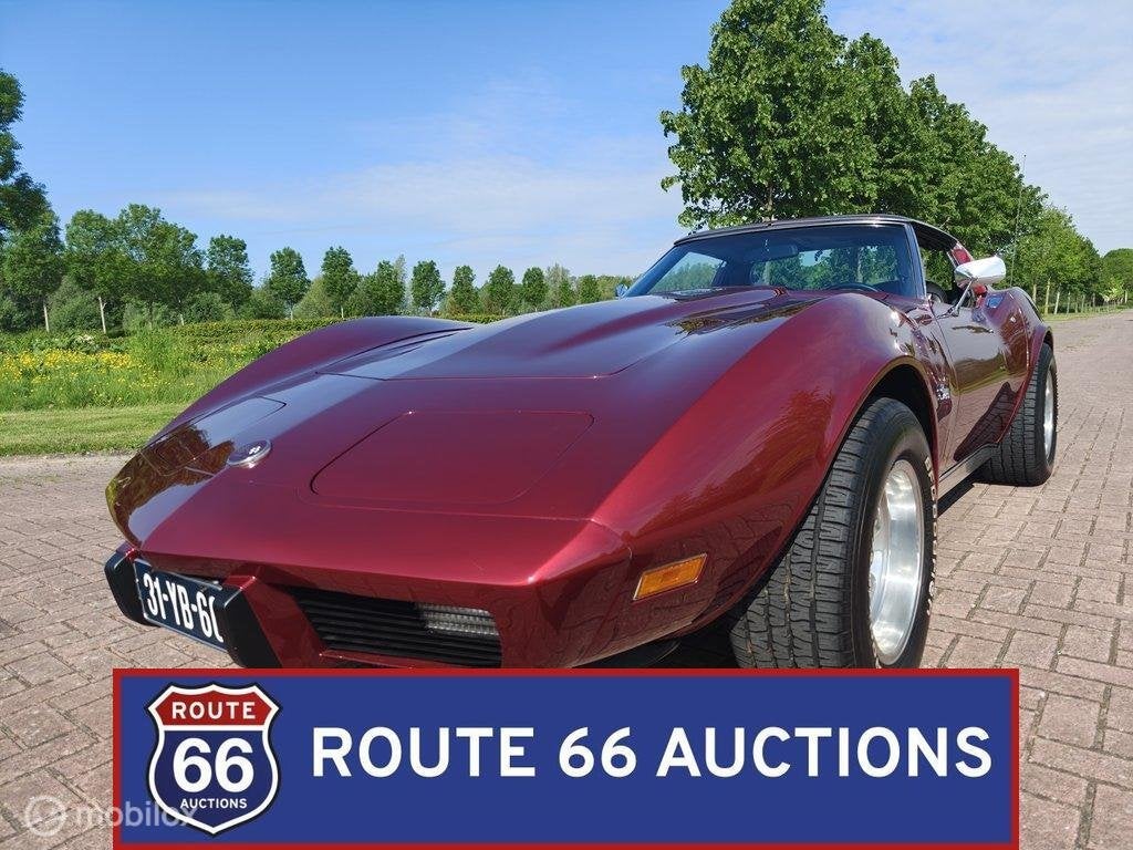 Chevrolet Corvette | 1976 | Route 66 Auctions, Auto's, Oldtimers, Overige carrosserieën, Chevrolet, Zwart, Bedrijf
