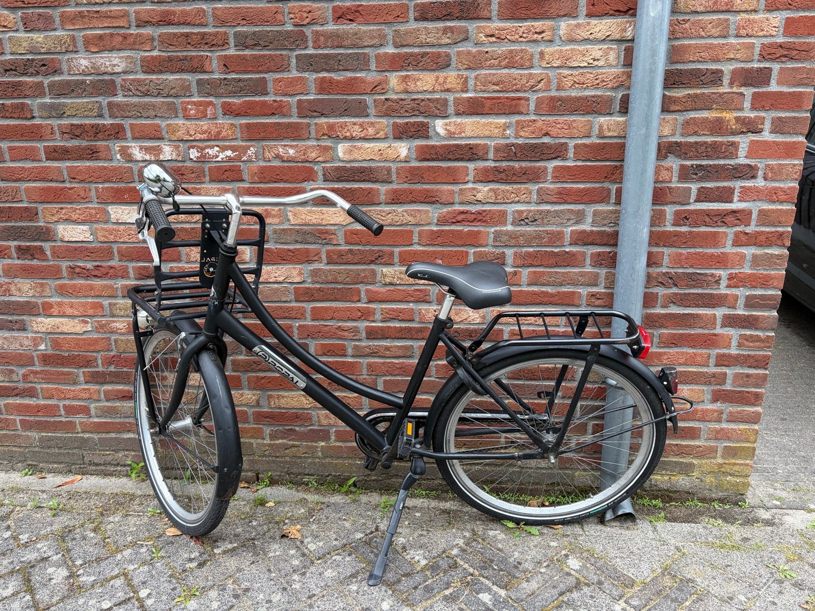 Popal fiets 26 inch met rek, Ophalen, Gebruikt, Terugtraprem, 26 inch of meer