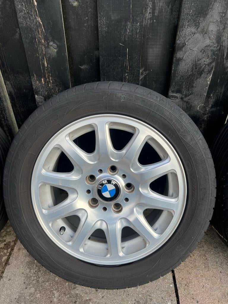 Set van 4 gebruikte velgen met banden van BMW, Ophalen of Verzenden, Gebruikt