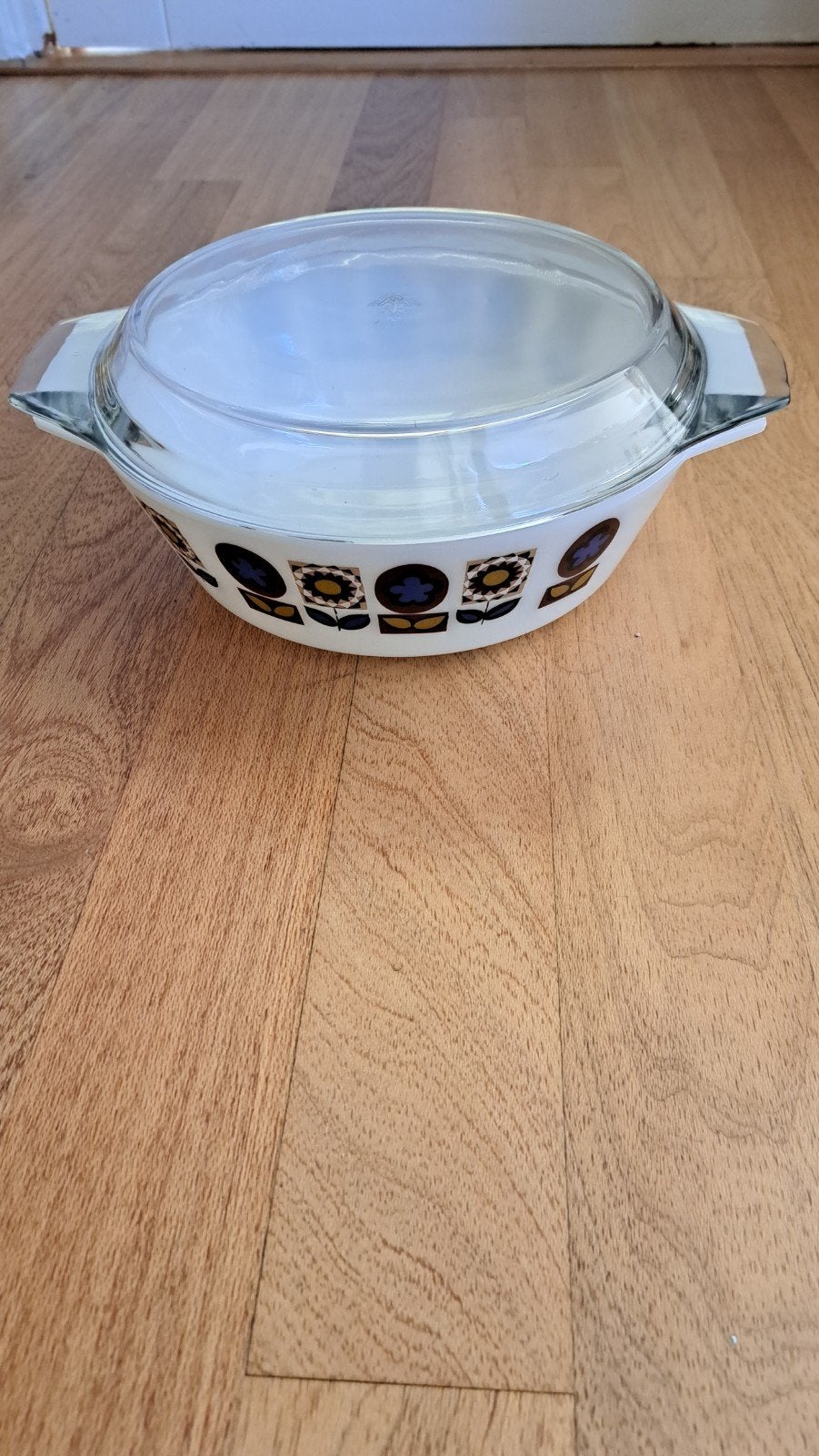 Vintage JAJ Pyrex Ovenschaal "Indiana" uit de jaren '70, Ophalen of Verzenden