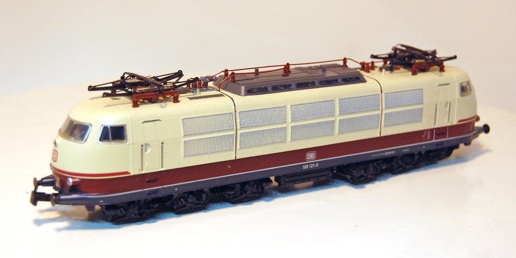 Märklin 3054 DB Baureihe 103 analoog, Wisselstroom, Gebruikt, Locomotief, Ophalen of Verzenden