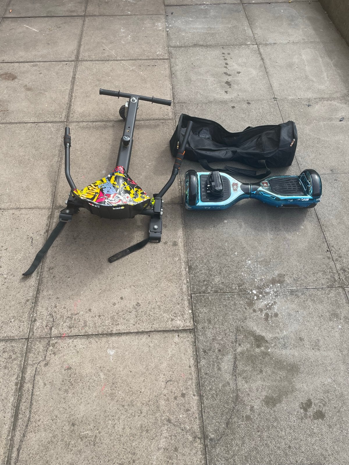 Segway met Go-Kart opzetstuk en tas, Ophalen, Gebruikt