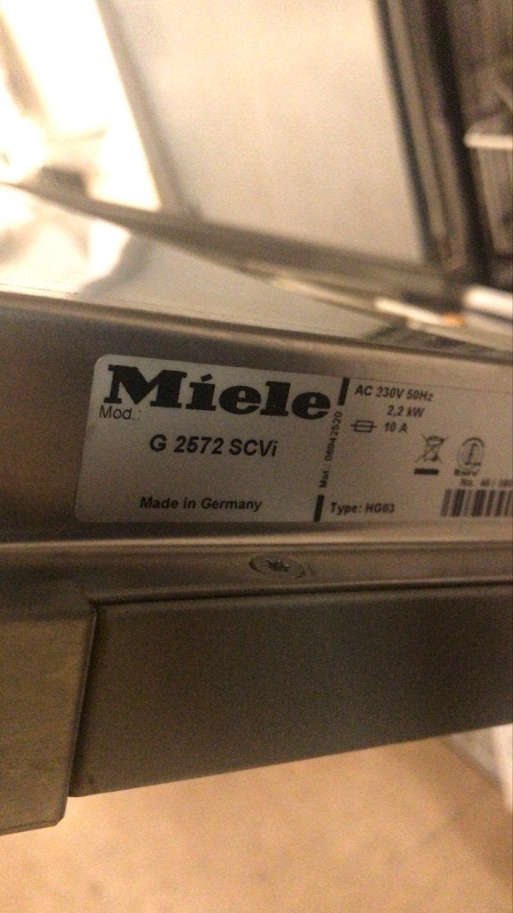 miele inbouw vaatwasser G2572Scvi, Gebruikt, Minder dan 85 cm, Ophalen of Verzenden, Inbouw