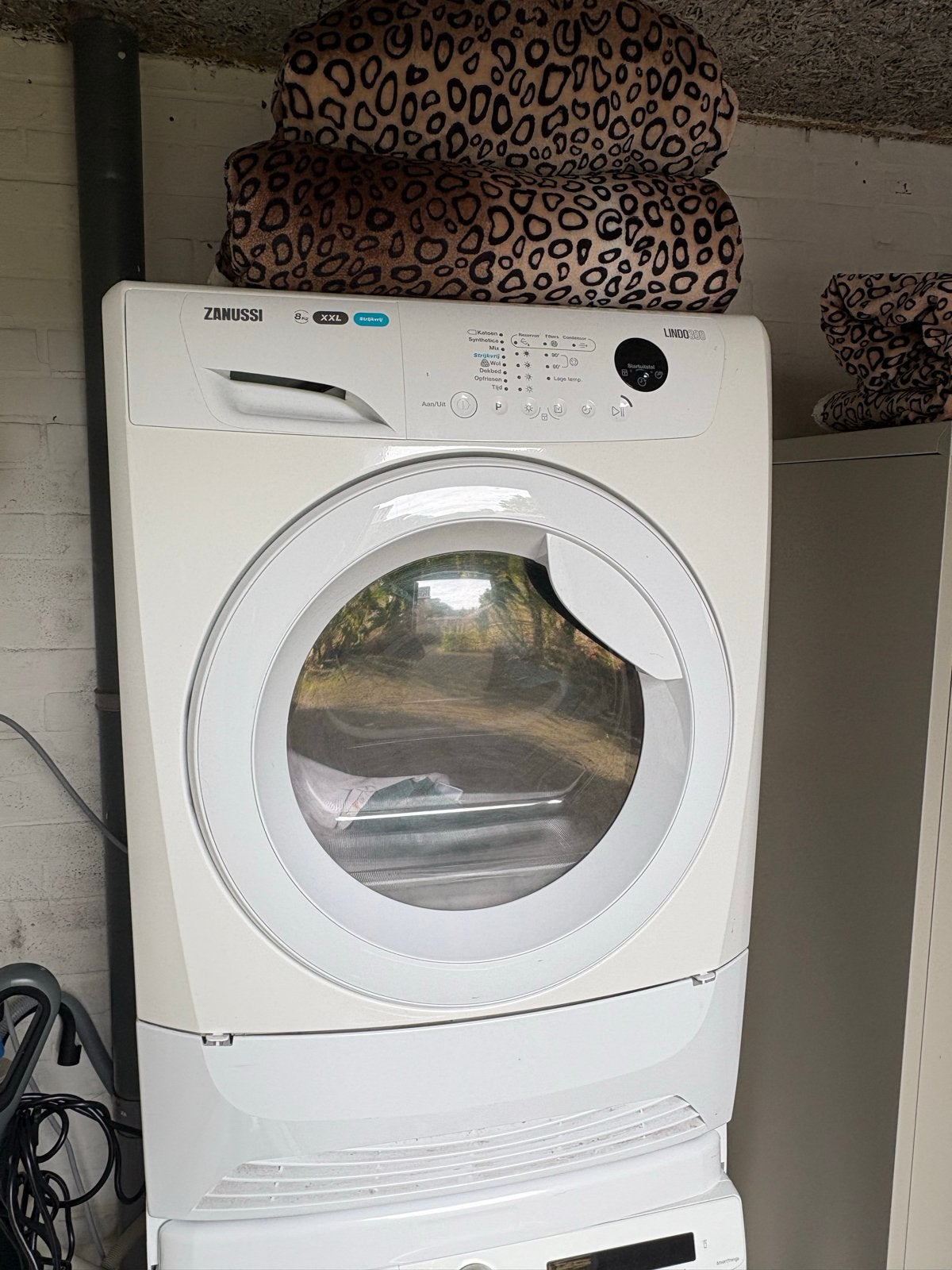 Zanussi Lindo 300 XXL 8kg Wasdroger - Strijkrijp, Witgoed en Apparatuur, Ophalen, Gebruikt, 8 tot 10 kg, Voorlader