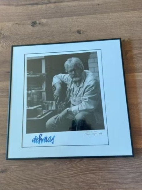 Toon de Haas Foto gemaakt door Pieter de Vries - Texel, Ophalen, Zo goed als nieuw, 50 tot 75 cm, Foto of Poster