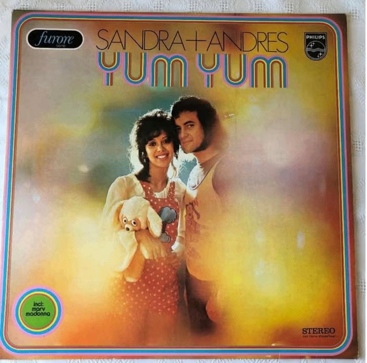 LP Sandra + Andres Yum Yum 1974, LP, Pop, Ophalen of Verzenden, Zo goed als nieuw