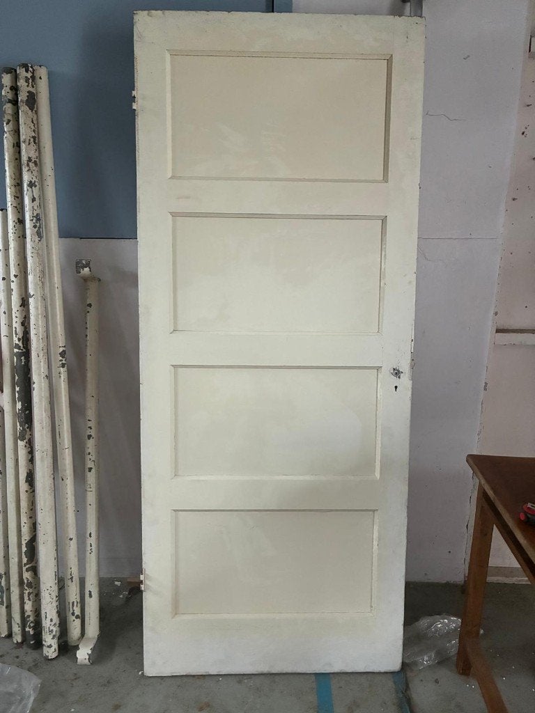 Paneeldeur 211 x 88. 30’er jaren, Ophalen, Gebruikt, Binnendeur, 200 tot 215 cm
