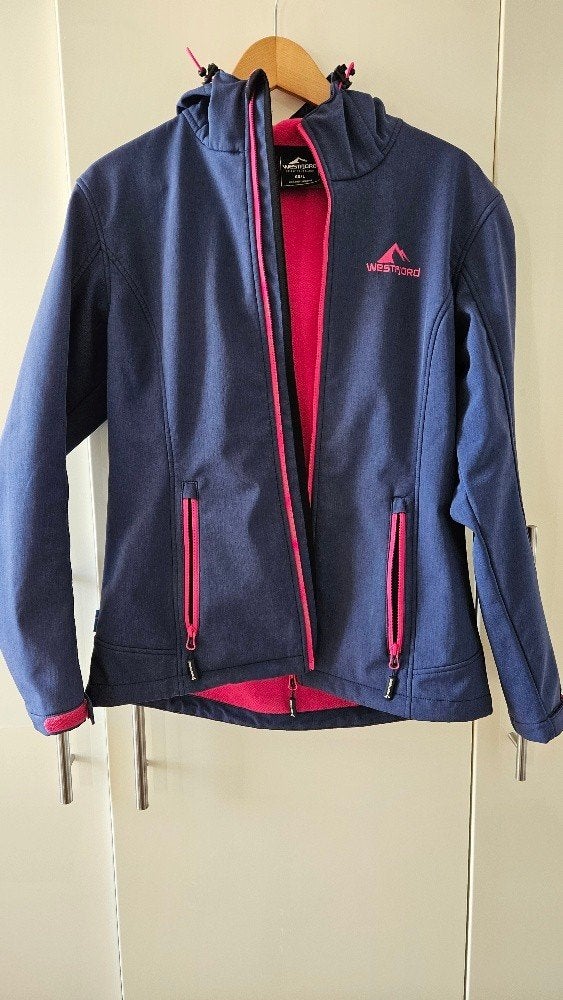 Westfjord Softshell Jas Dames Maat 40 - Blauw/Roze, Kleding | Dames, Maat 38/40 (M), Blauw, Westfjord, Ophalen of Verzenden