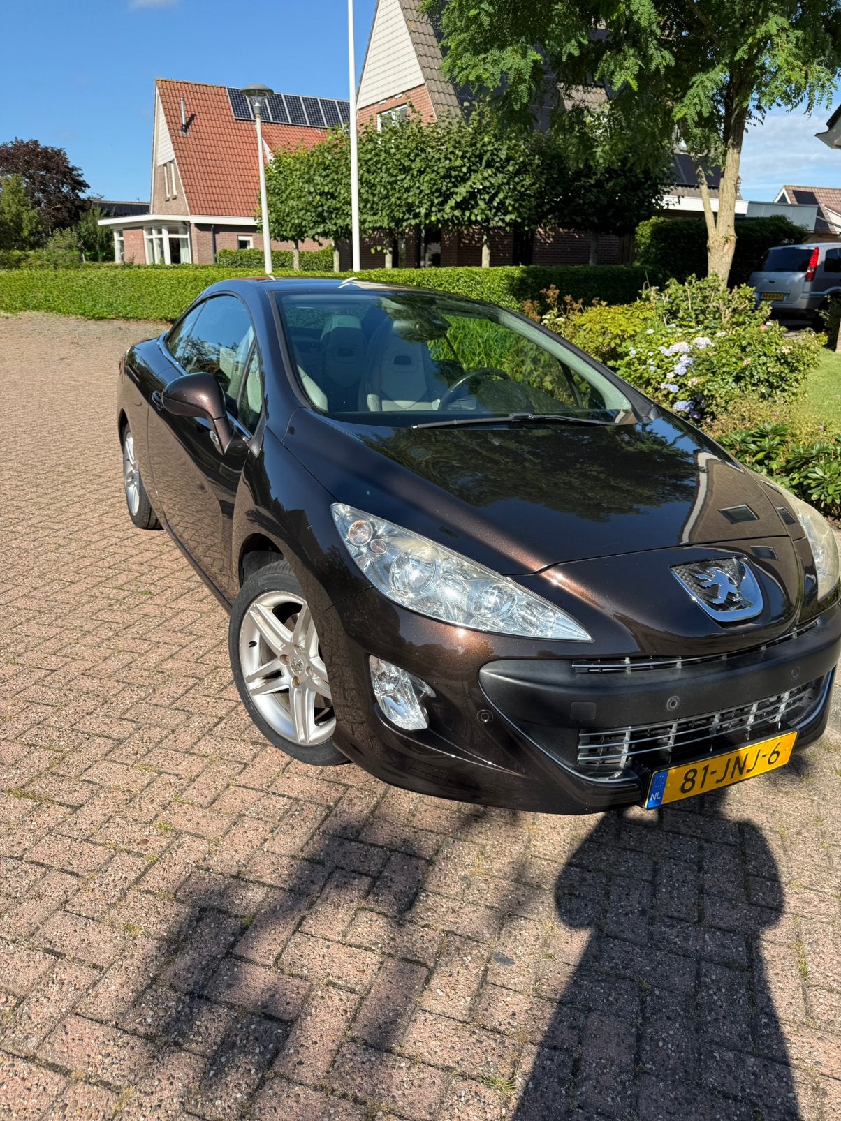 Peugeot 308 1.6 THP CC 2009 Bruin, Auto's, 1487 kg, Beige, 4 cilinders, 4 stoelen