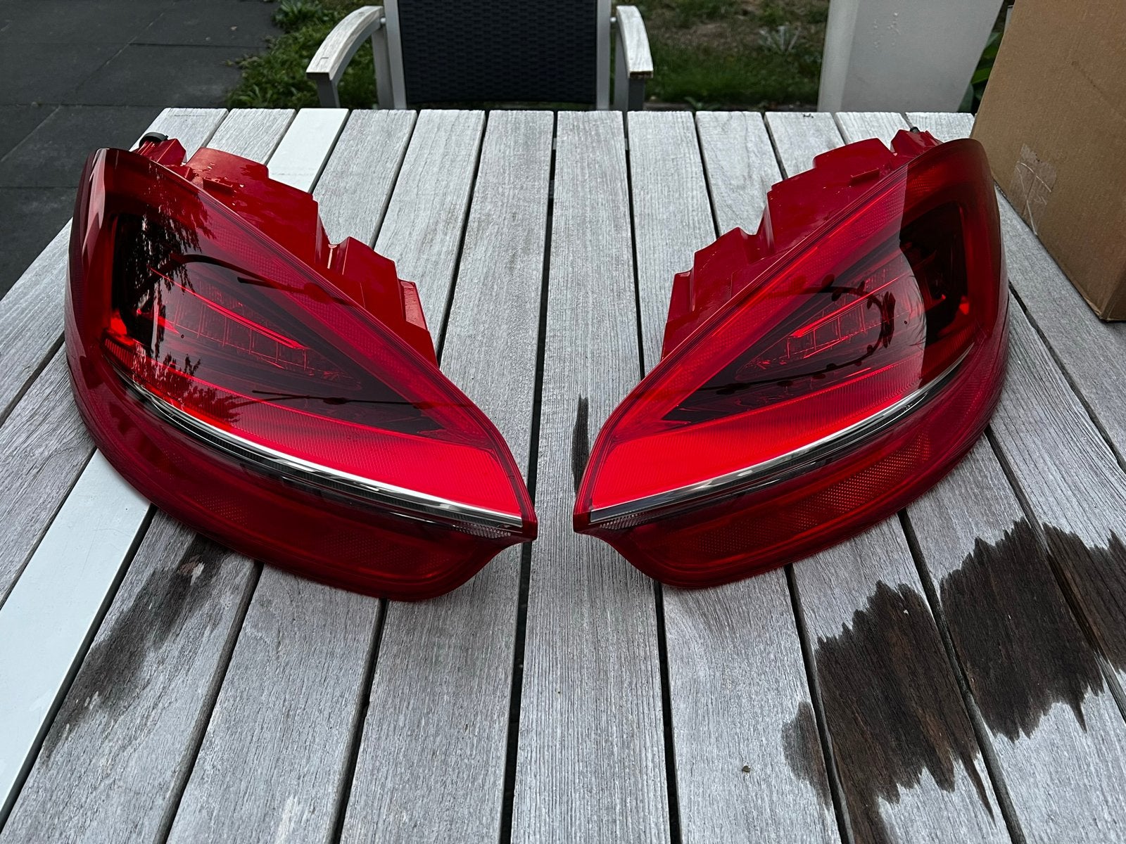 Porsche 981 Boxster/Cayman achterlichten set – Org Hella LED, Auto-onderdelen, Ophalen, Gebruikt, Porsche