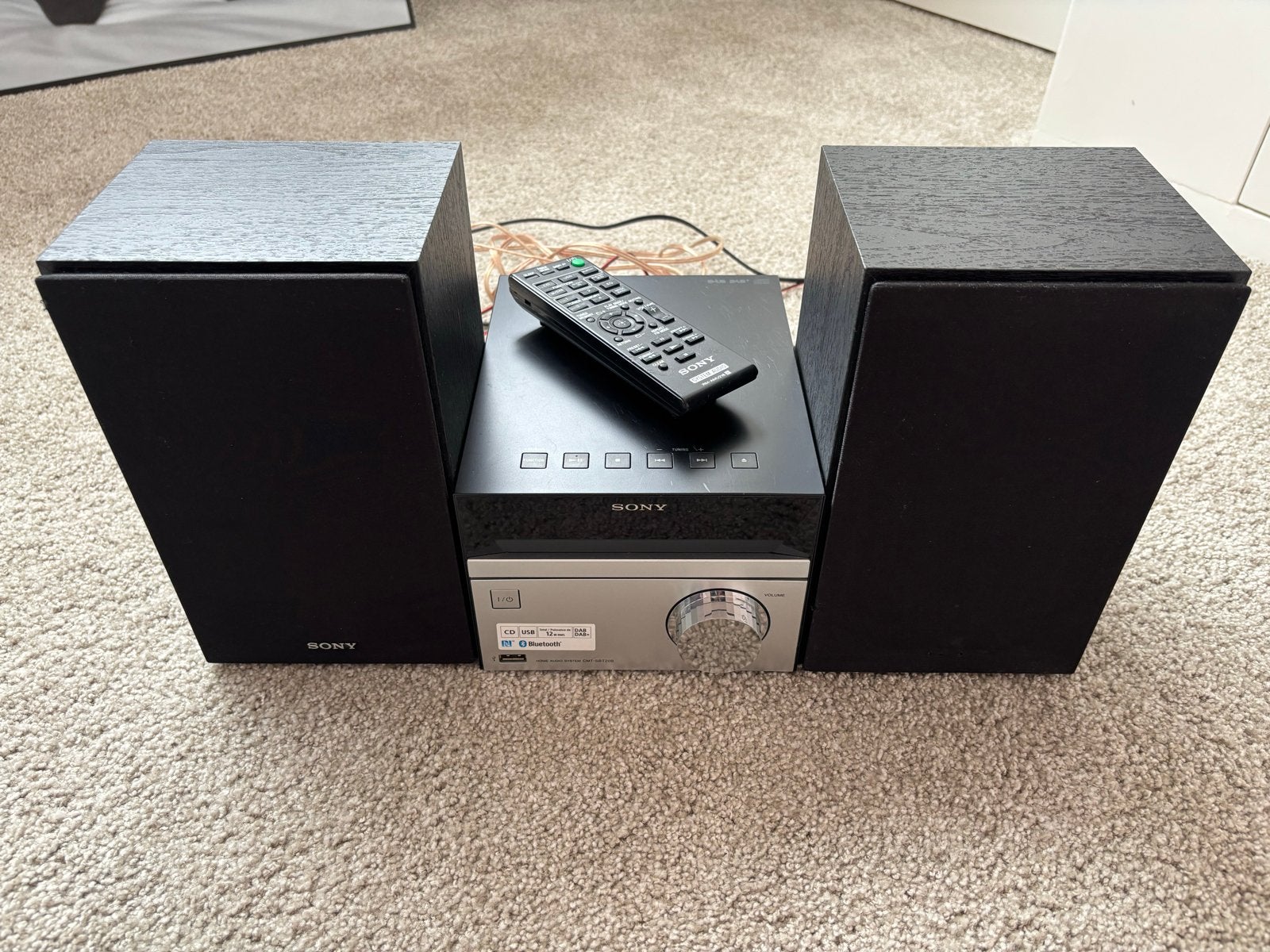 Sony CMT-SBT20B Microset met CD, USB, Bluetooth, DAB+, Ophalen, Zo goed als nieuw, Microset, Sony