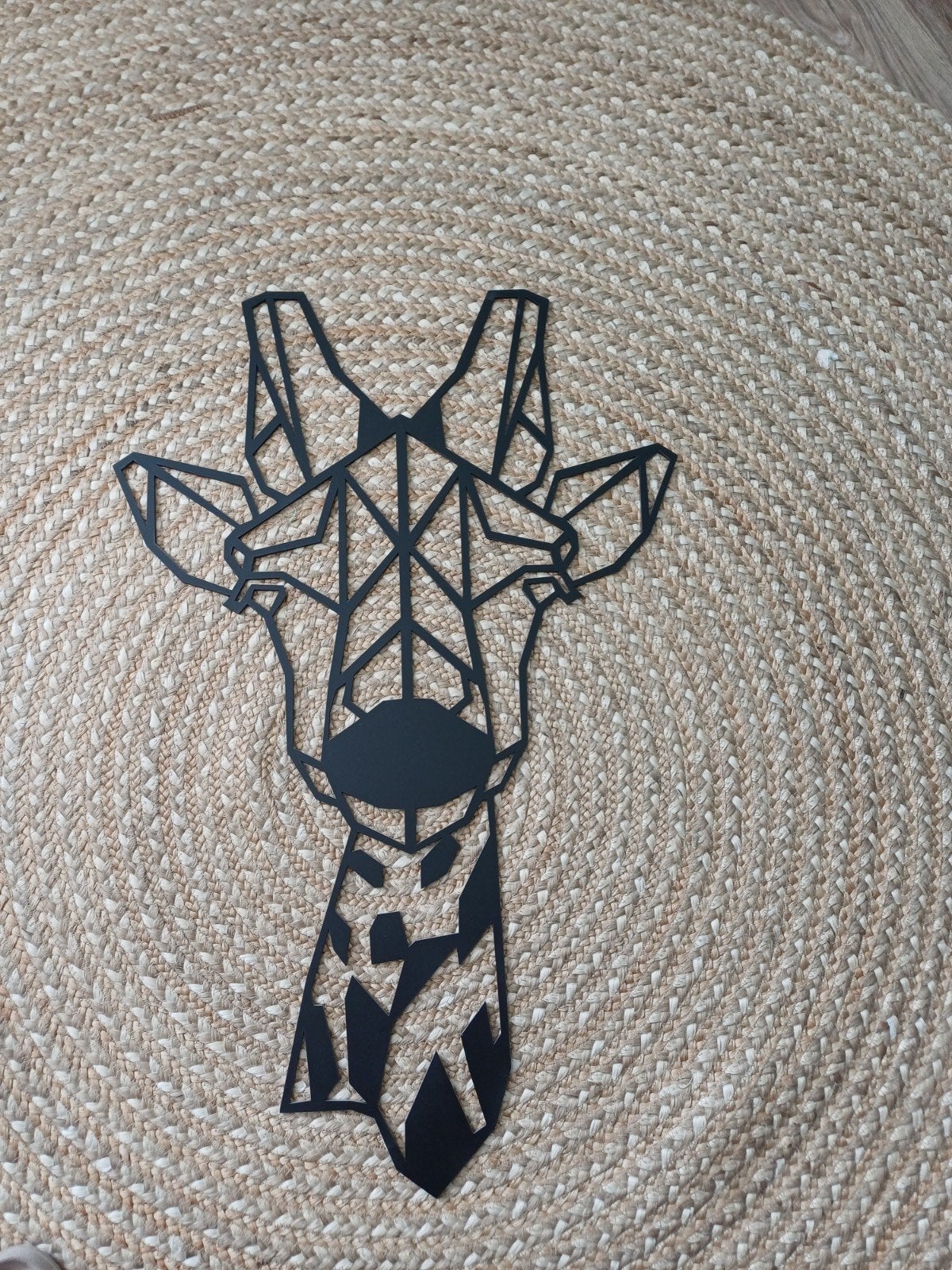 zwarte houten giraffe, Ophalen, Wanddecoratie