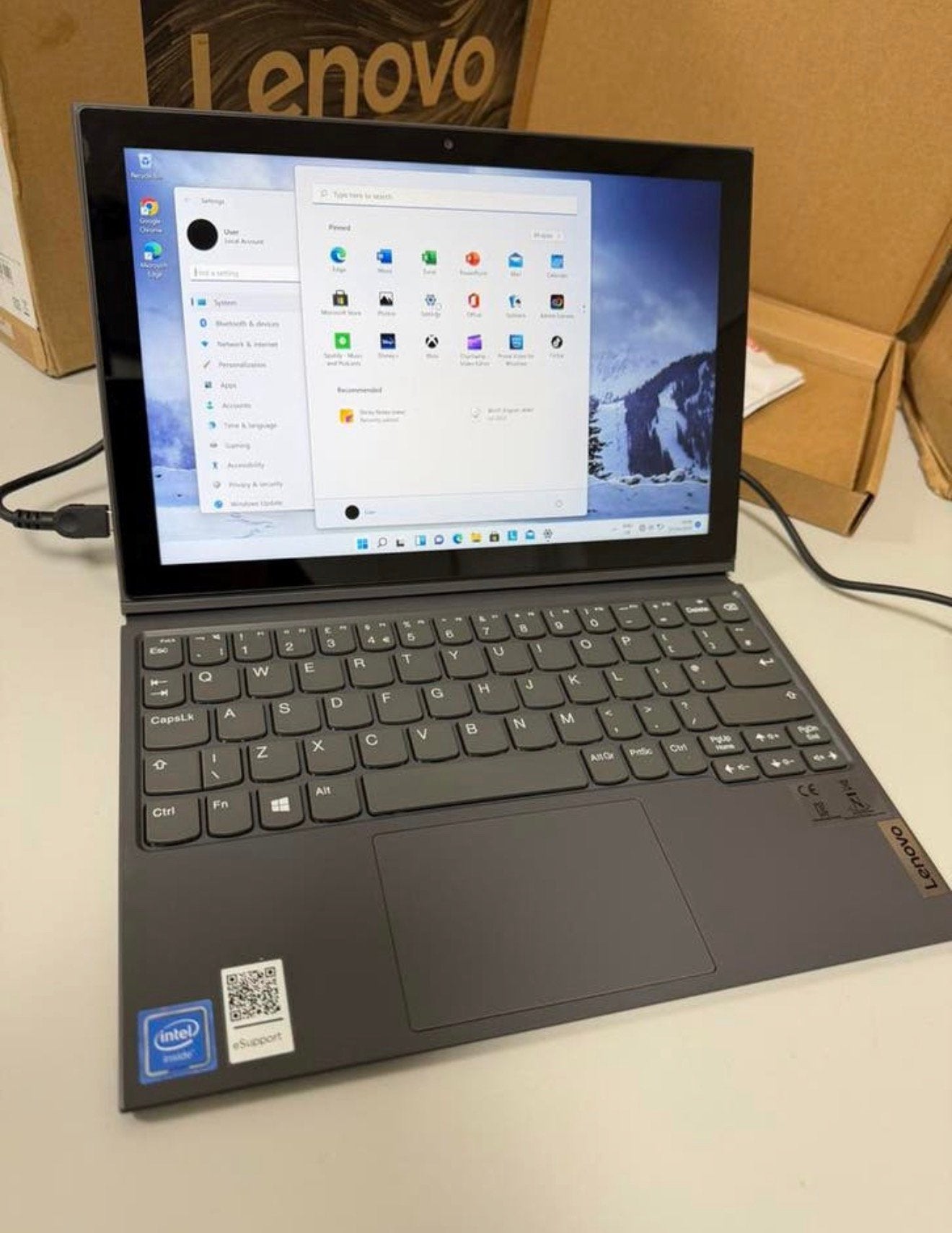 Lenovo Duet 3 2-in-1 Touch Laptop Tablet 10.3” 10IGL5 64GB, 10 inch, Ophalen of Verzenden, Zo goed als nieuw, H