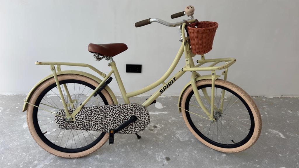 Spirit transportfiets met mandje en luipaard kettingkast, Ophalen of Verzenden, Gebruikt