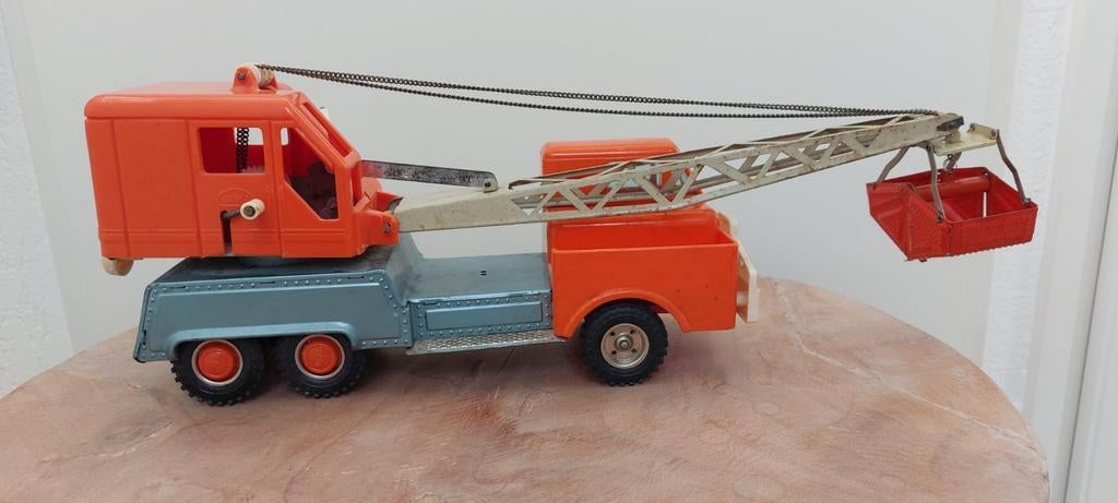 Gama Vintage Speelgoed Grondverzet Kraanwagen, Ophalen of Verzenden, Gebruikt