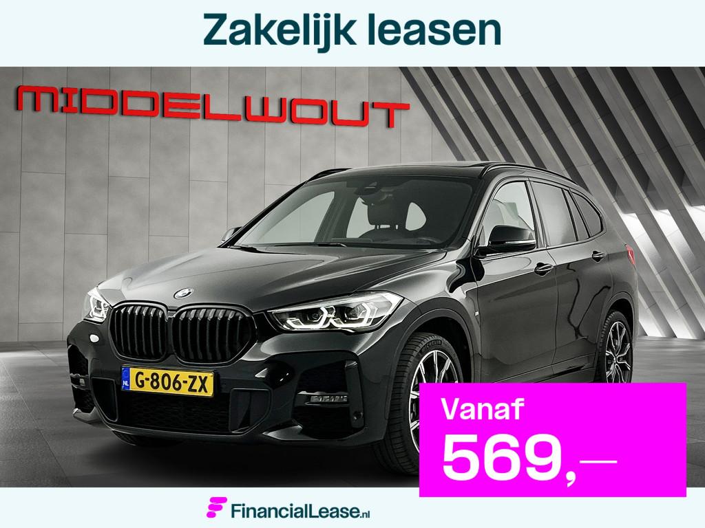 BMW X1 sDrive20i 192 PK Aut. M-Sport/Pano/Camera/19"/Head up, 1998 cc, Zwart, Bedrijf, SUV of Terreinwagen