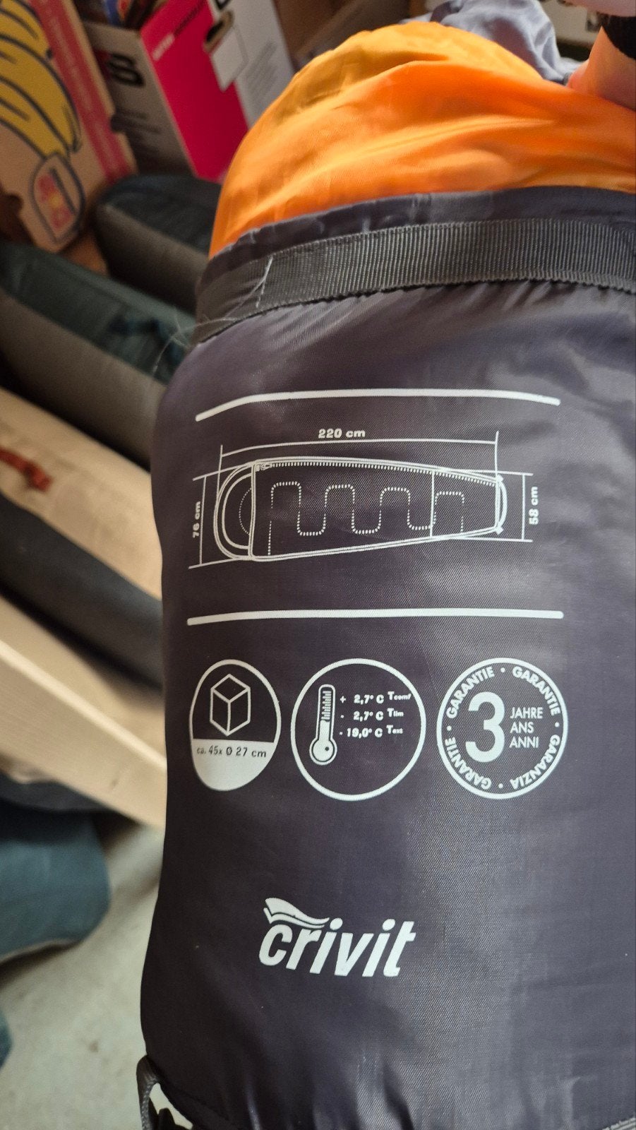 Crivit Slaapzak - Ideaal voor kamperen en outdoor, Ophalen of Verzenden, T, C, T