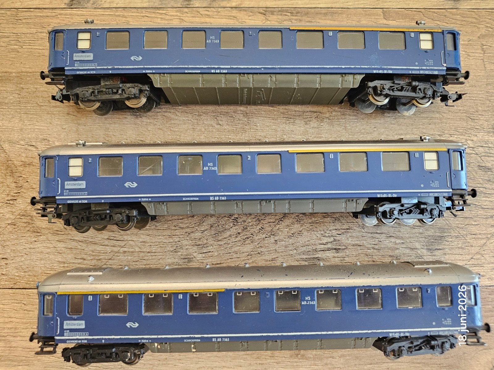 Fleischmann NS Rijtuigen HO - Set van 3 stuks, Ophalen of Verzenden