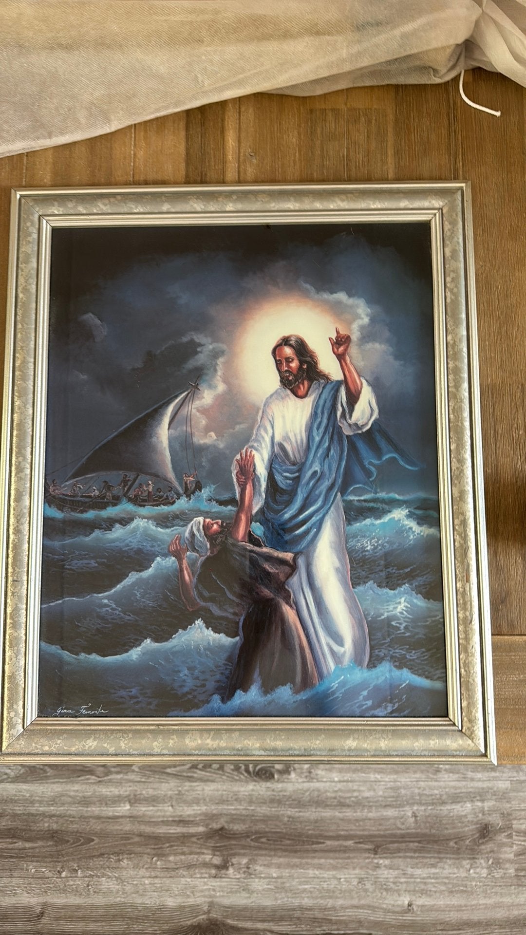 Schilderij van Gina Femrite, Ophalen