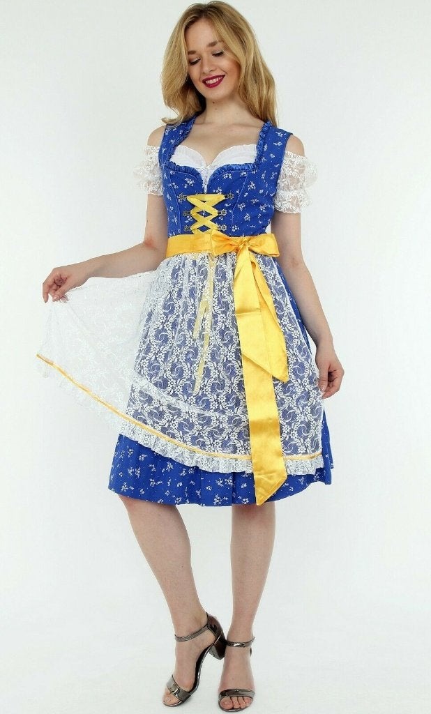 3-delige dirndl maat 46 Katoen NIEUW, Maat 46/48 (XL) of groter, Nieuw, Ophalen of Verzenden, Overige thema's