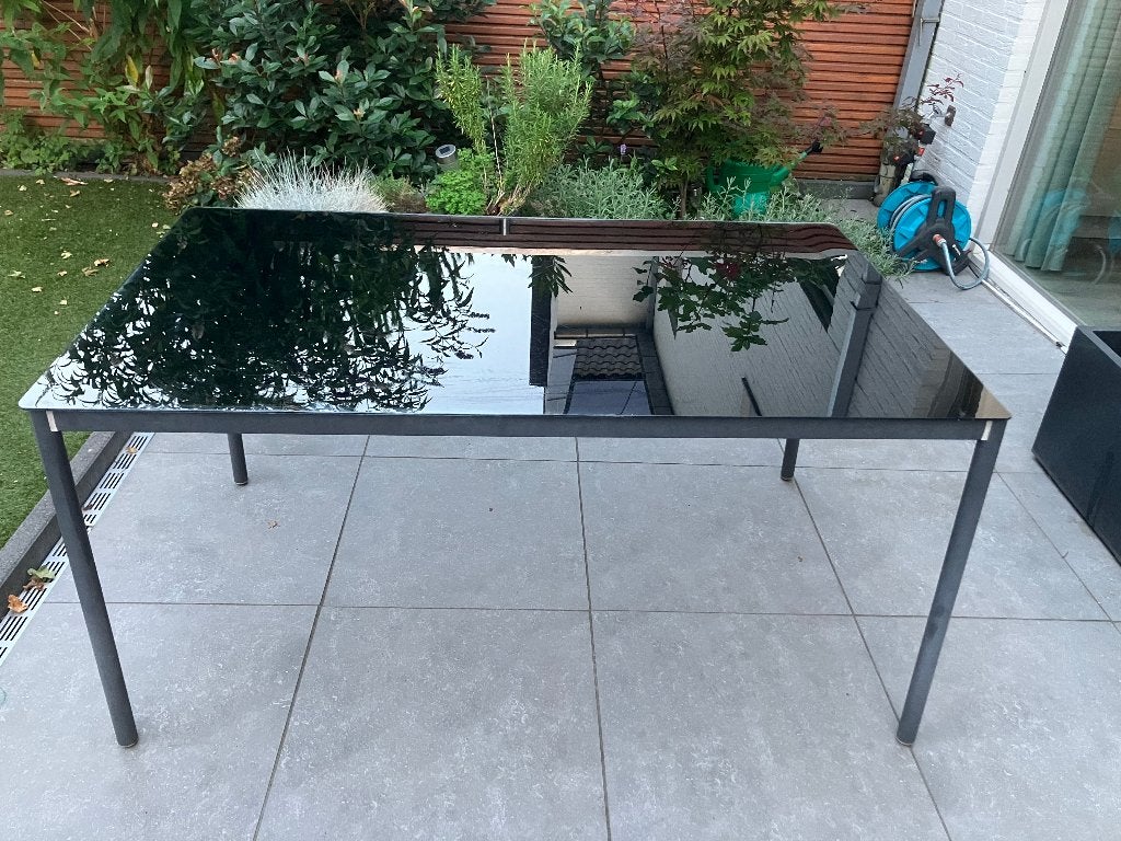 tuin tafel, Ophalen, Gebruikt, Rechthoekig, Metaal