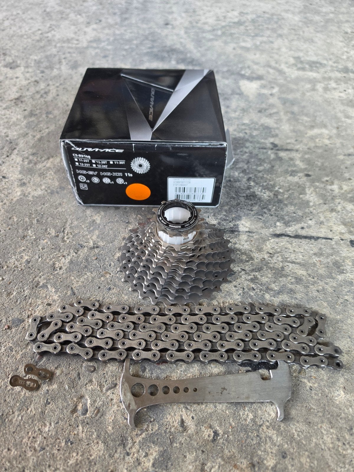 Shimano Dura ace 11s cassette 11/28, Dura Ace ketting zgan, Fietsen en Brommers, Ophalen, Titanium, Zo goed als nieuw, Derailleur of Ketting